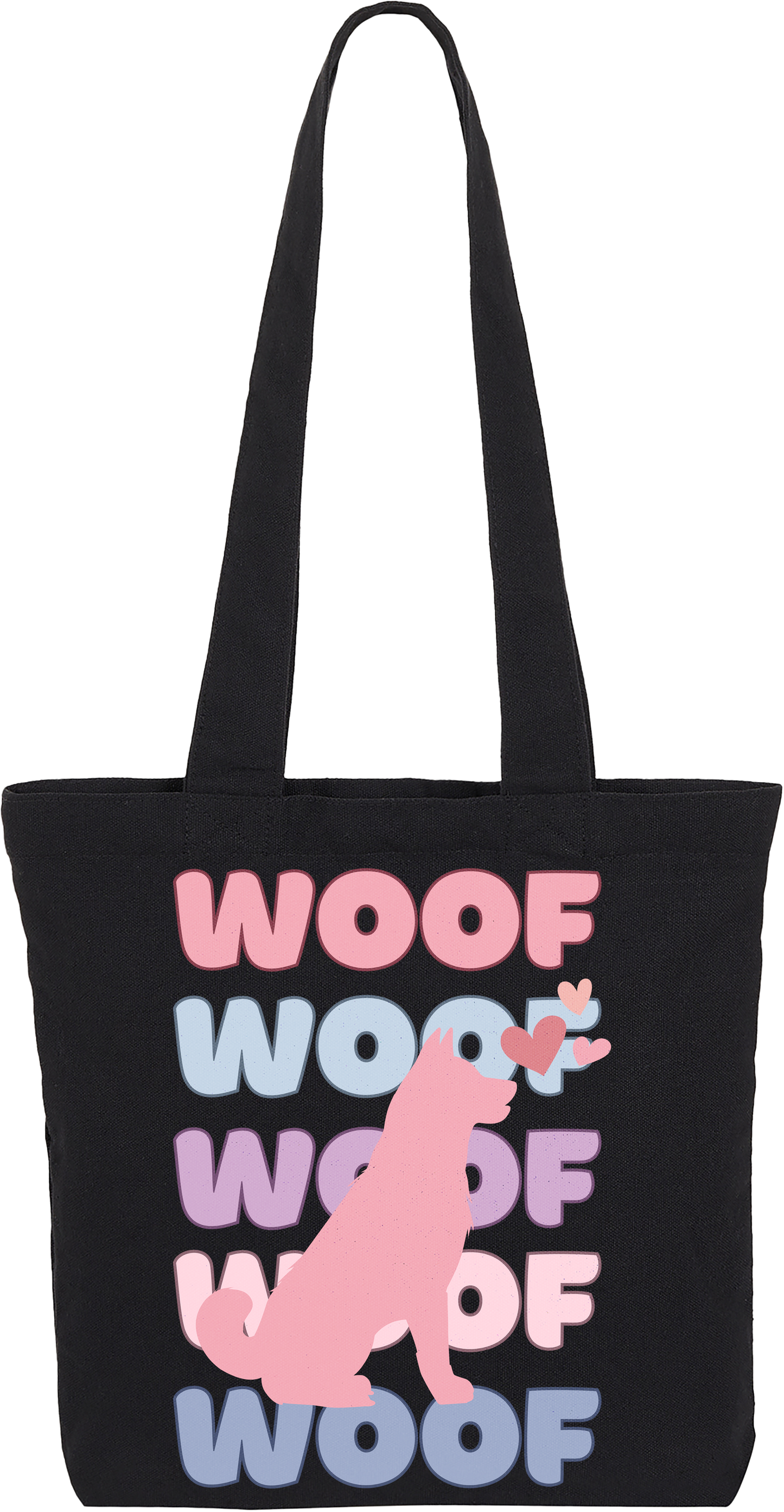 Cotton Candy Woof Tote Bag