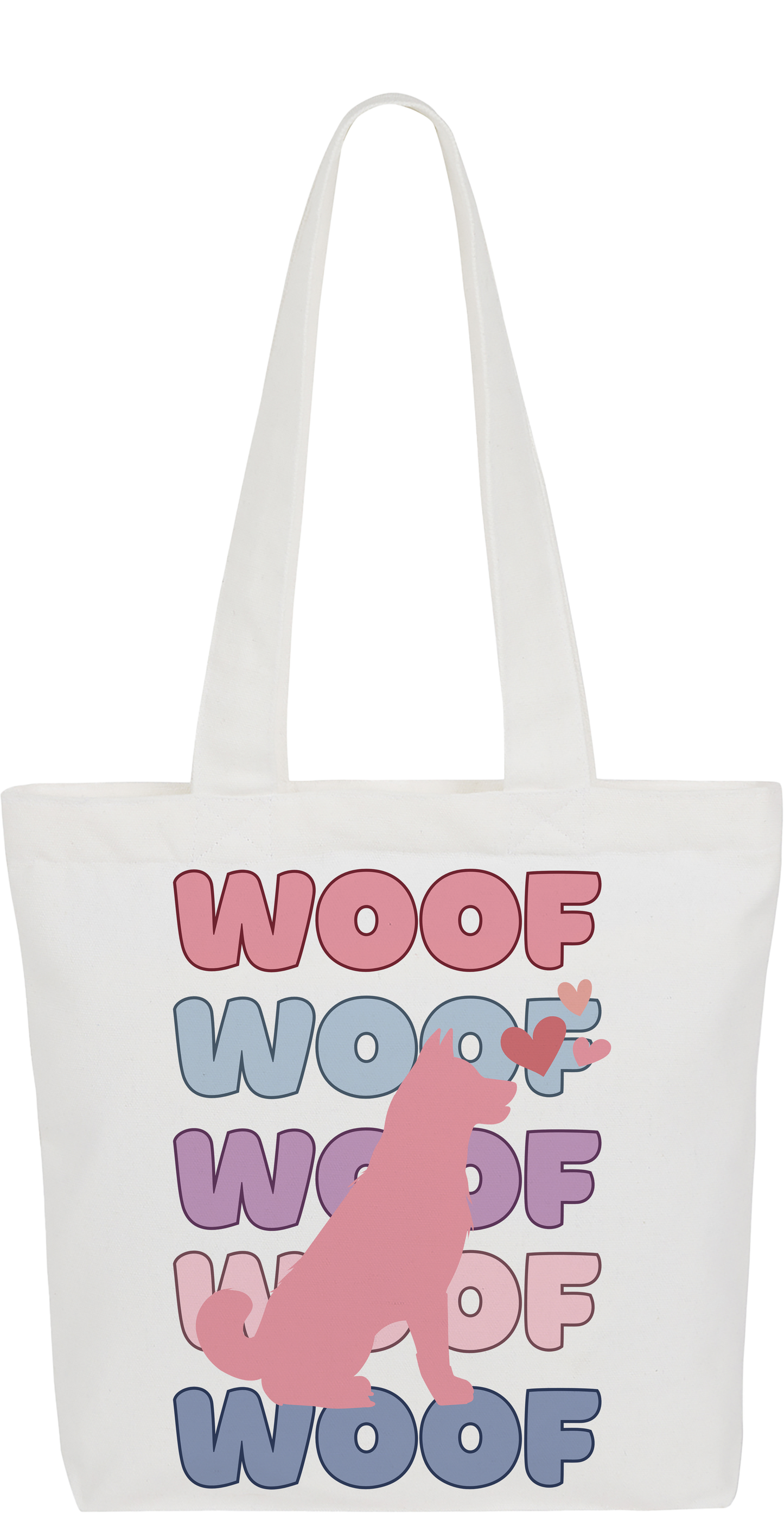 Cotton Candy Woof Tote Bag