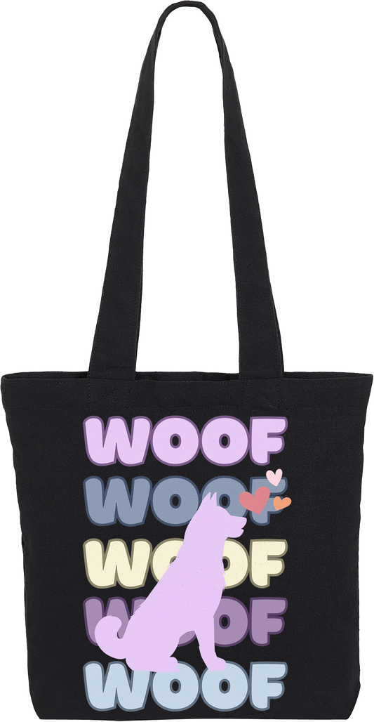 Lavender Woof Tote Bag