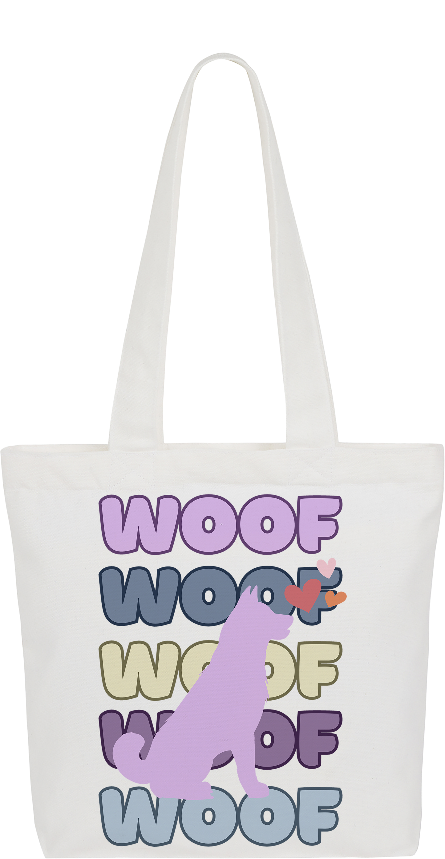 Lavender Woof Tote Bag