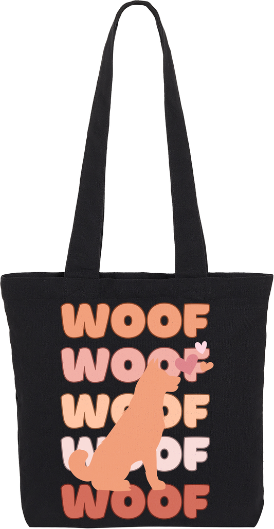 Peach Fuzz Woof Tote Bag